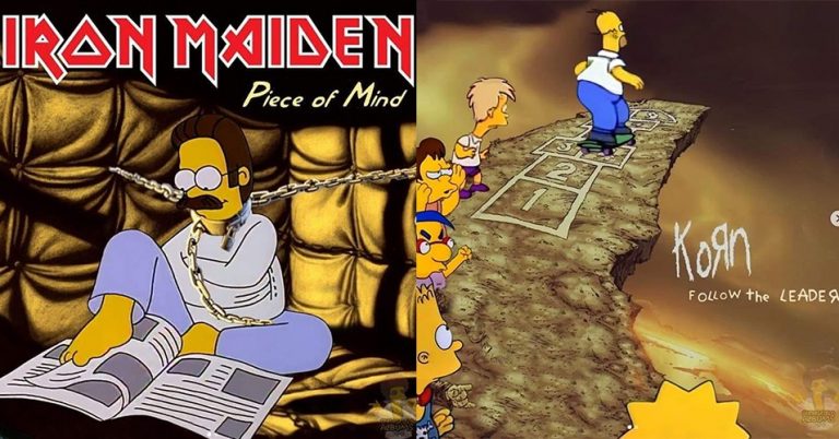 Los Simpsons y rock, la mejor mezcla: Grandes portadas de disco al estilo  de los de Springfield — Futuro Chile