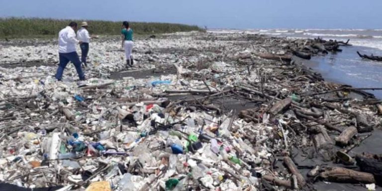 playa basura Honduras