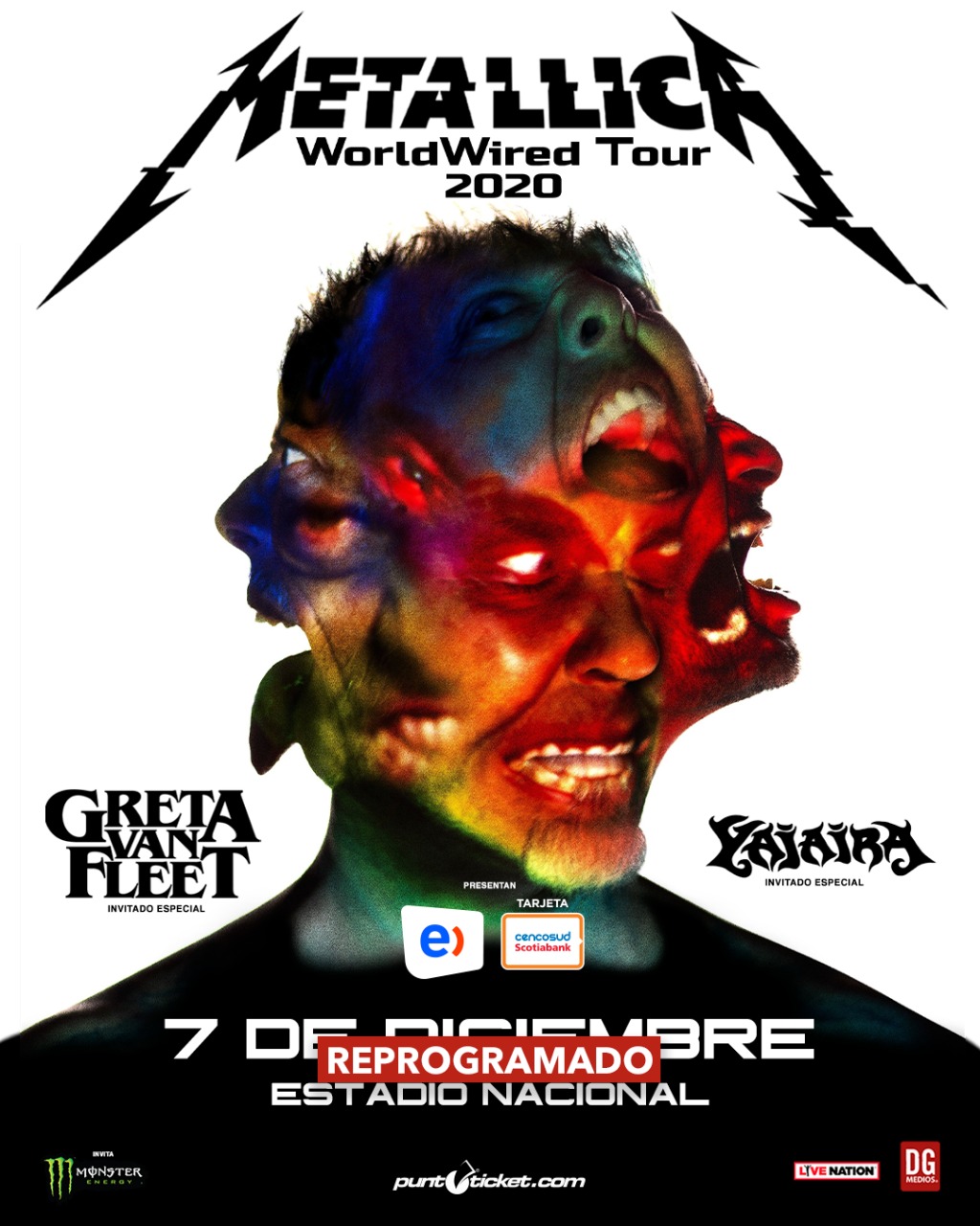 Metallica posterga oficialmente su concierto en Chile — Futuro Chile