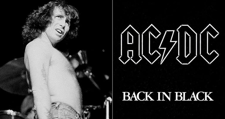 Bon Scott AC/DC Angus Young Back In Black