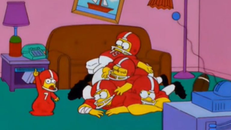 Simpsons super bowl