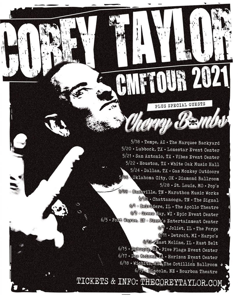 Corey Taylor anuncia nueva gira para su disco solista CMFT