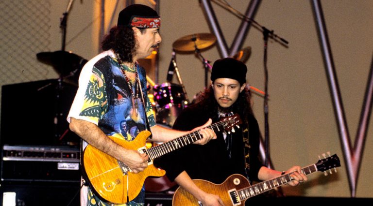 Carlos Santana contará con Kirk Hammet de Metallica en su nuevo álbum