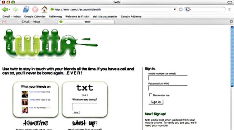 Twitter en 2006
