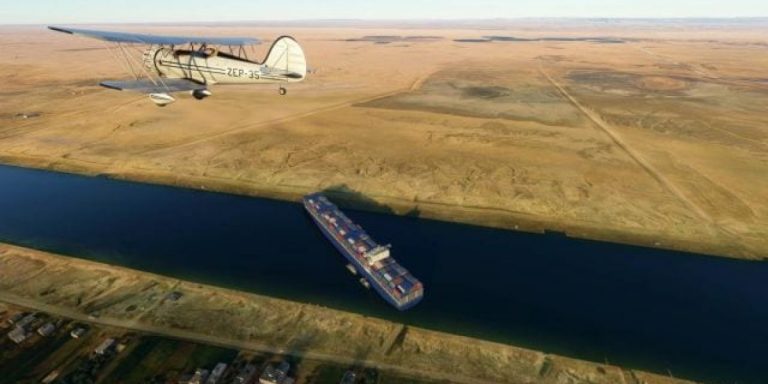 Canal Suez Microsoft Flight Simulator
