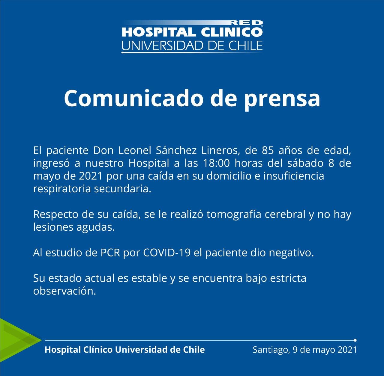 Leonel Sanchez Comunicado