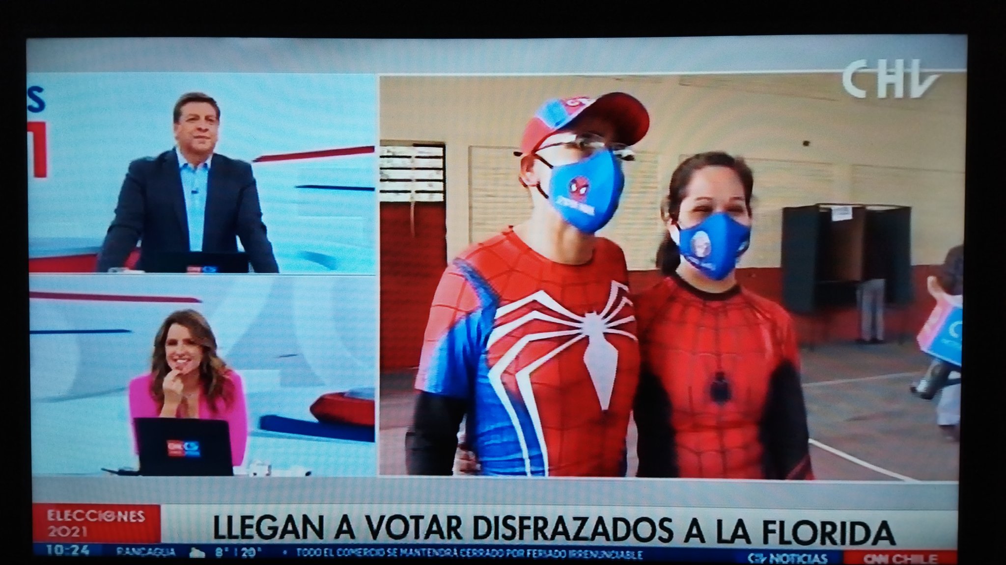 Superheroes Pareja Votar Chv
