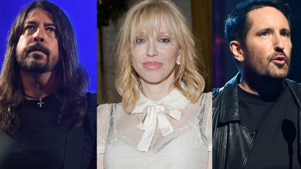 Courtney Love Dave Grohl Trent Reznor