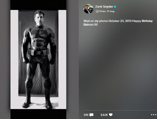 Ben Affleck Zack Snyder Vero 2013