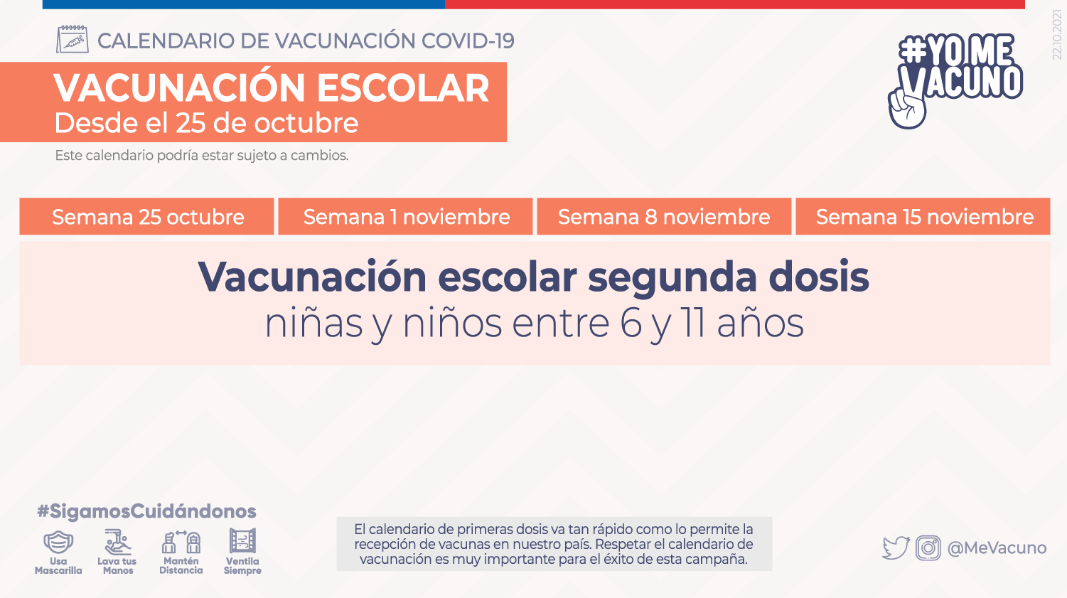 Calendario Vacunacion 8 Noviembre Escolar