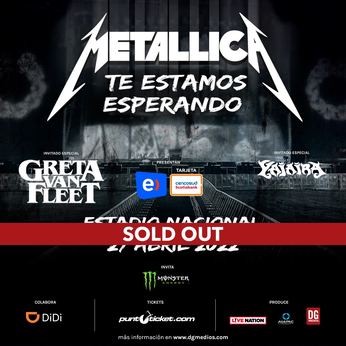 Metallica Chile 2022 Sold Out