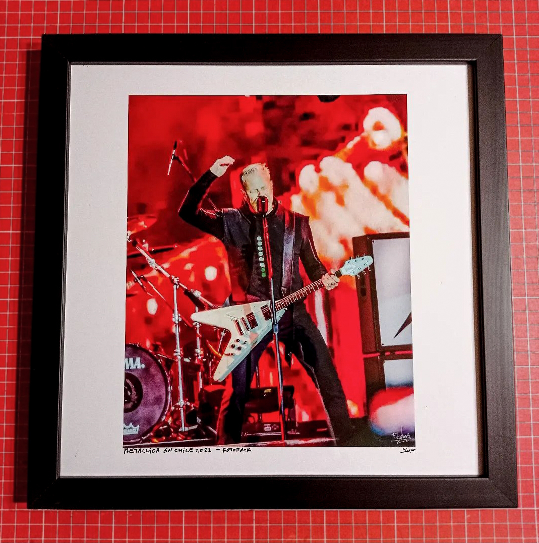 Cuadro METALLICA CHILE 2022 Fotorock Art Sale