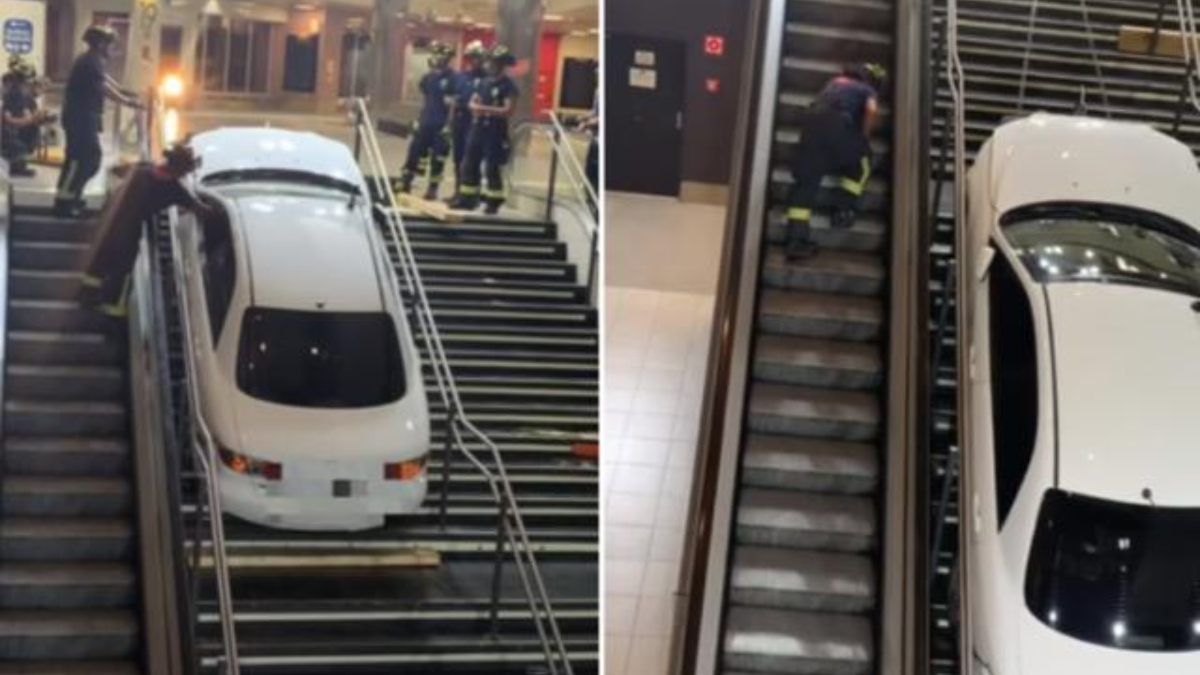 Sujeto drogado roba auto y lo deja en las escaleras del metro — Futuro ...