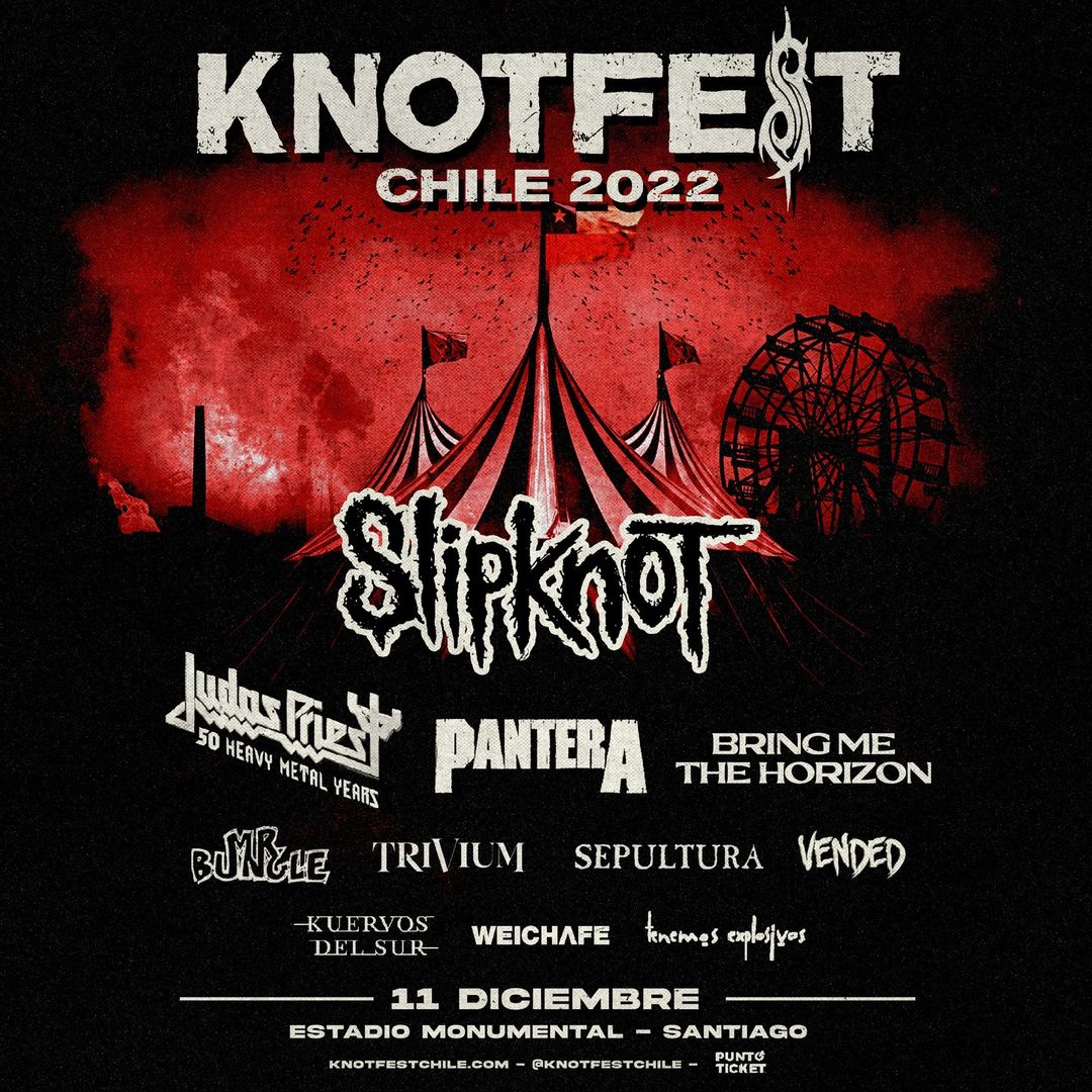 Knotfest Chile 2022 Cartel Completo