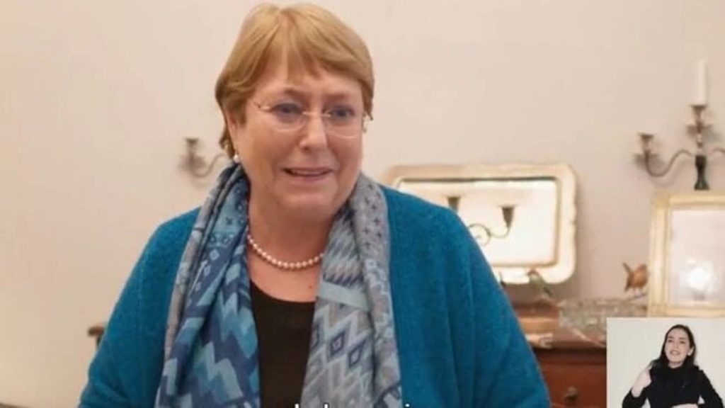 Michelle Bachelet Franja Apruebo