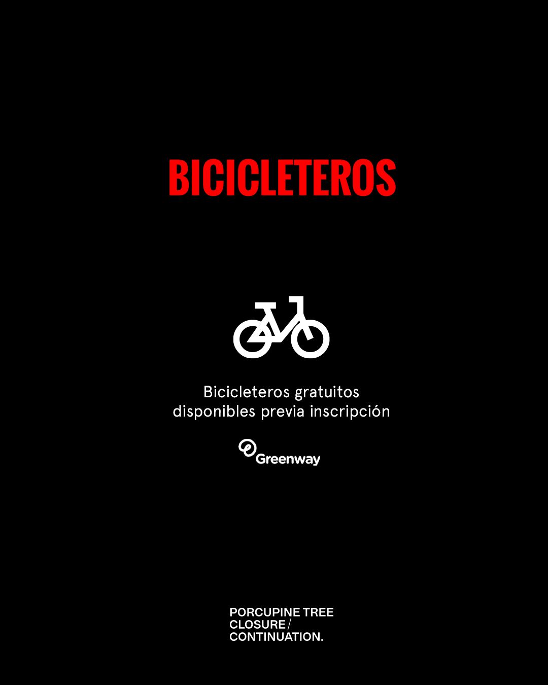 Porcupine Tree Chile 2022 Bicicleteros