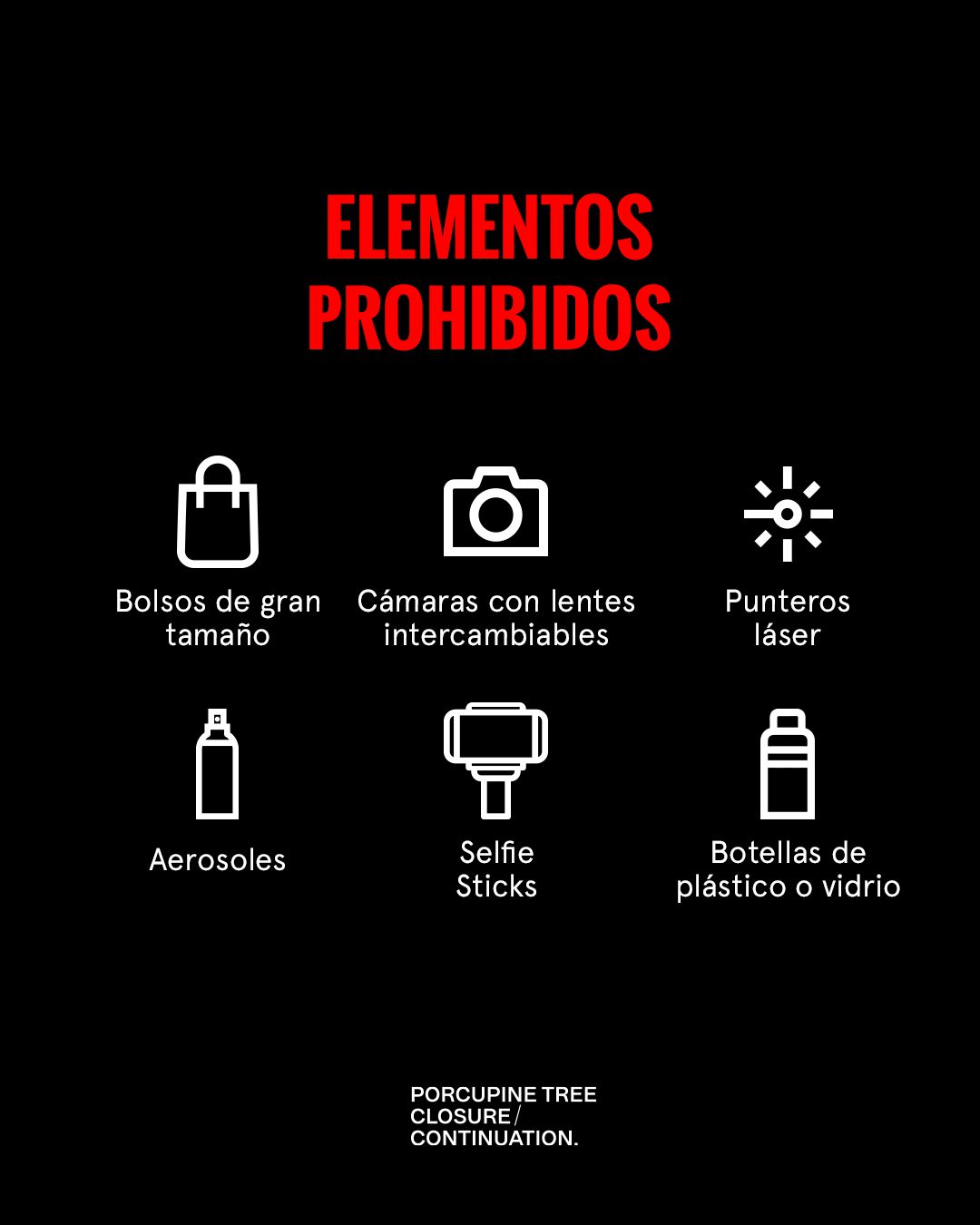 Porcupine Tree Chile 2022 Elementos Prohibidos