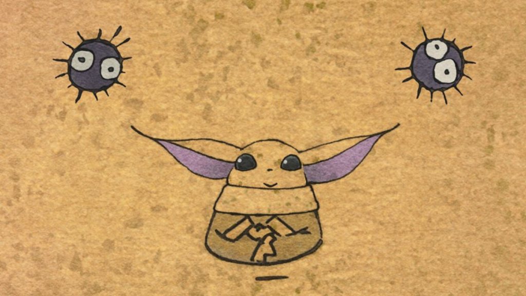 Zen - Grogu y las criaturas del estudio Ghibli