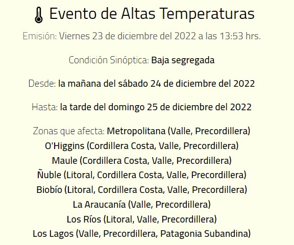 altas temperaturas