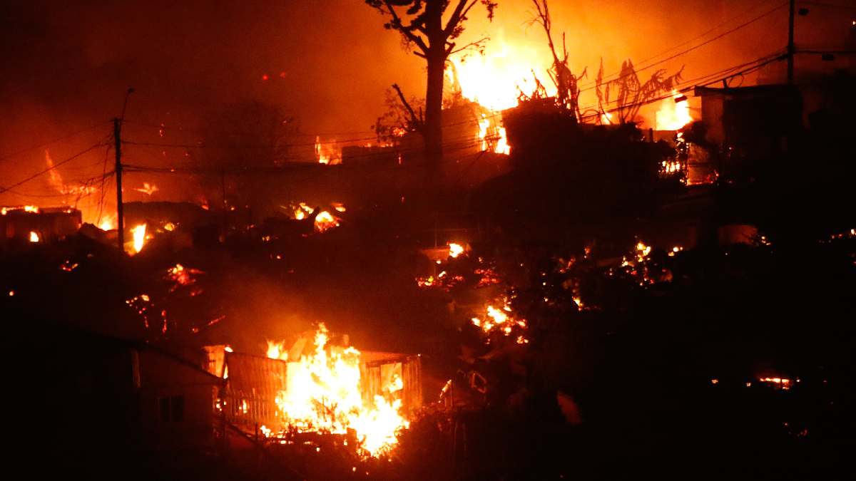 20 Casas Consumidas Incendios Viña Del Mar