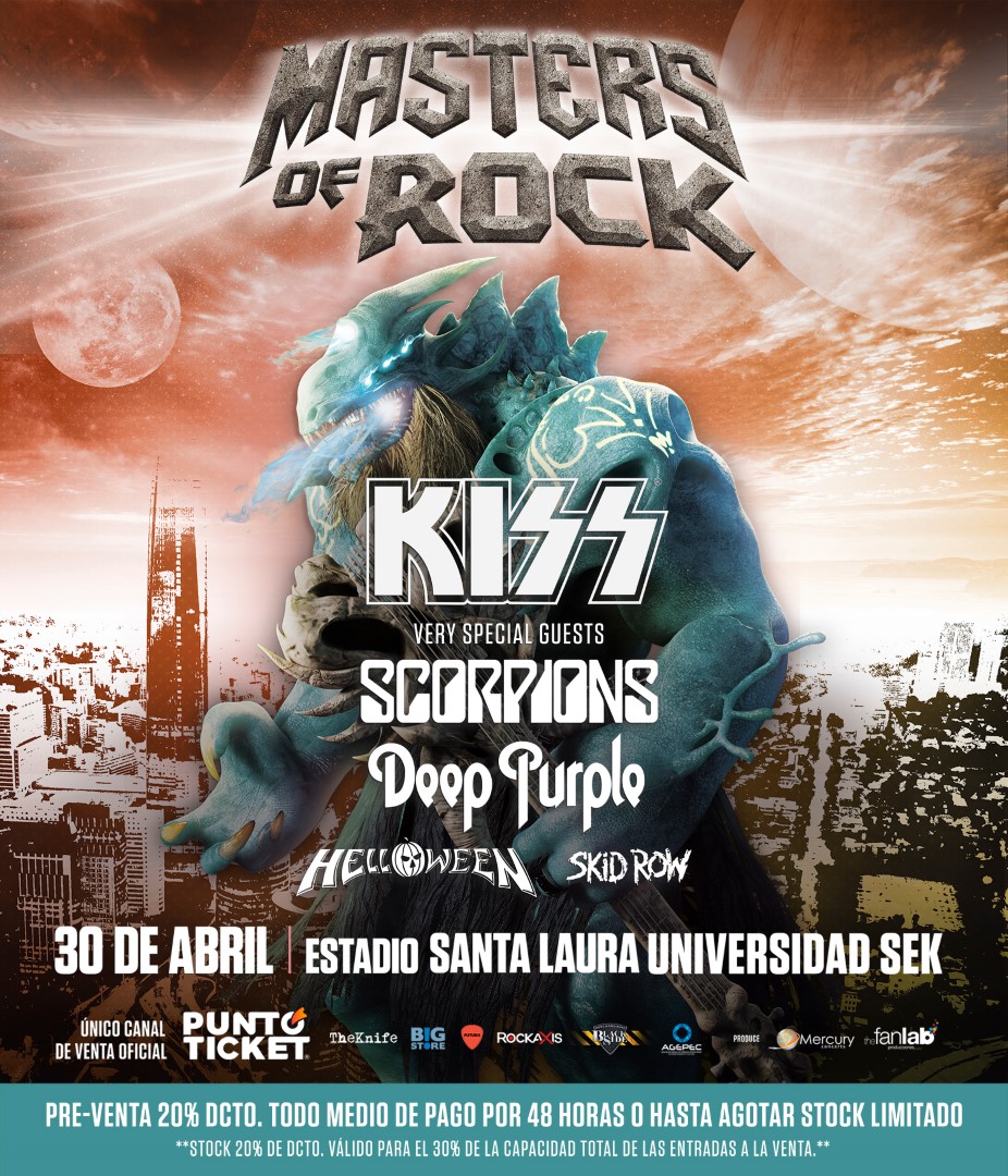 Masters of Rock en Chile 2023 fecha y venta de entradas — Futuro Chile
