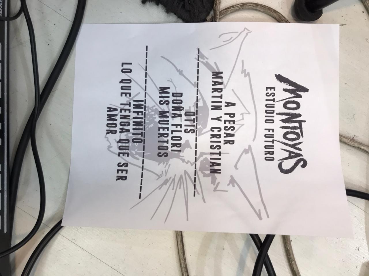 Montoyas Setlist