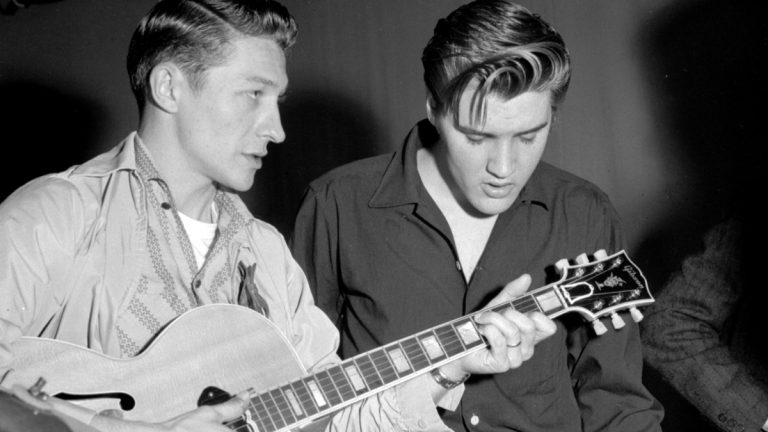 Scotty Moore Elvis Presley 1956 Getty Web