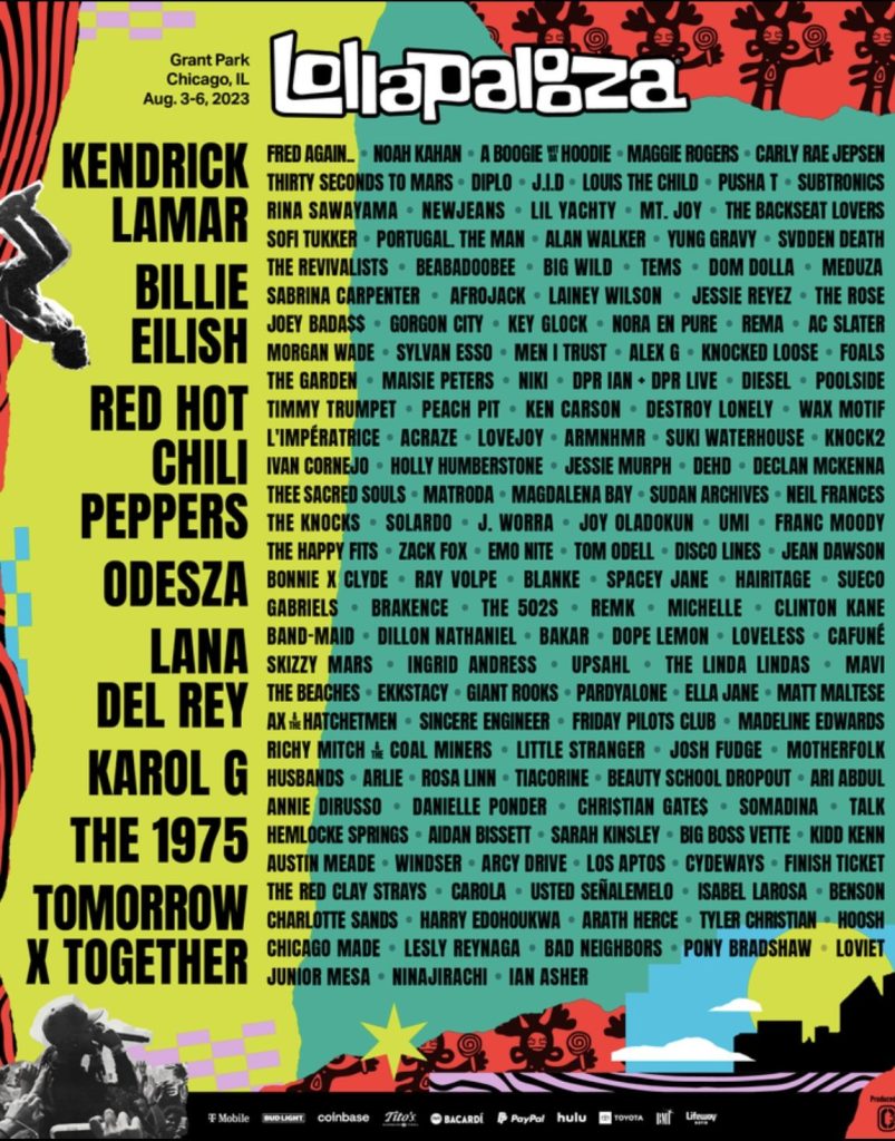 Lollapalooza Chicago 2023: Fecha y line up completo — Futuro Chile