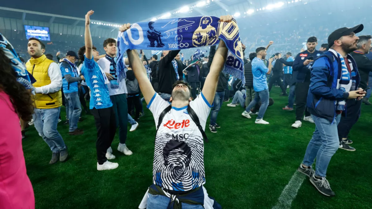 Écharpe SSC Napoli Champion D'Italie 2022-23 Serie A Scudetto (3) - Neuve