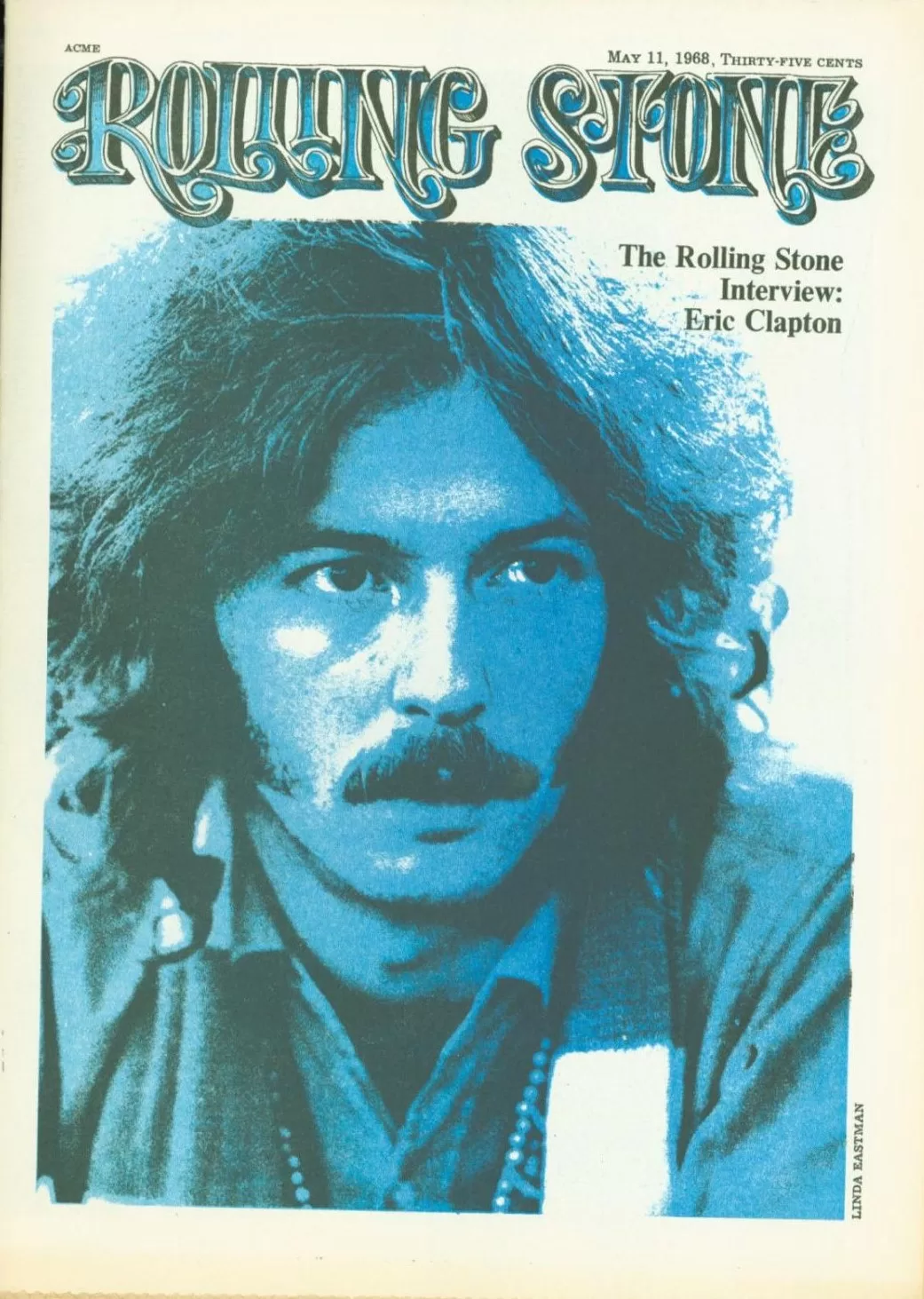 Eric Clapton 1968 Rolling Stone Portada