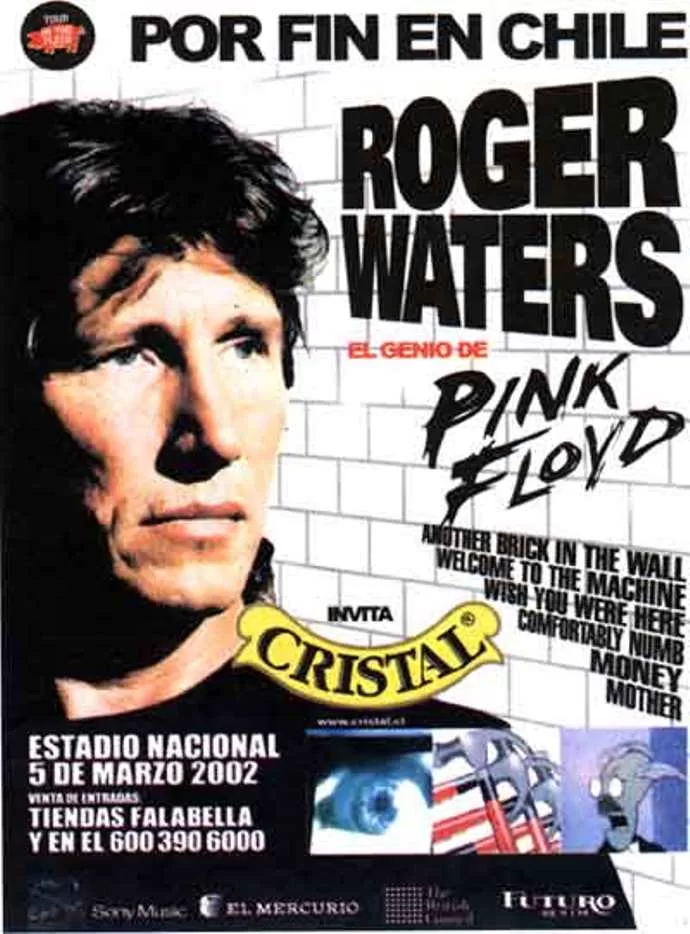 Roger Waters Chile 2002 Afiche
