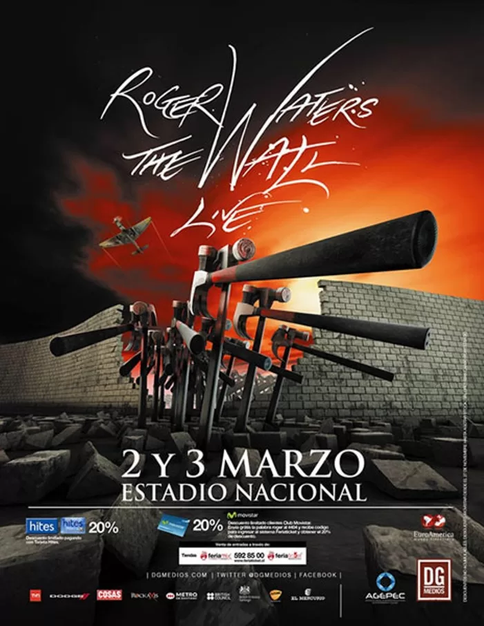 Roger Waters Chile 2012 Afiche