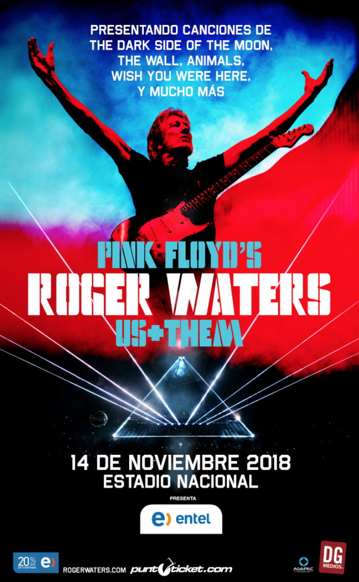 Roger Waters Chile 2018 Afiche