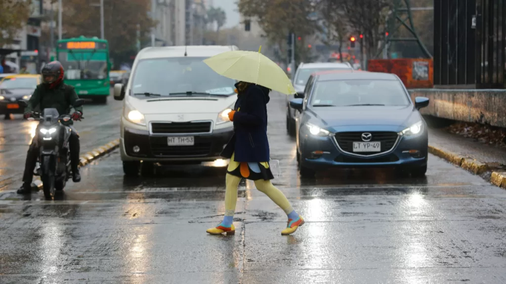 Lluvia en Santiago