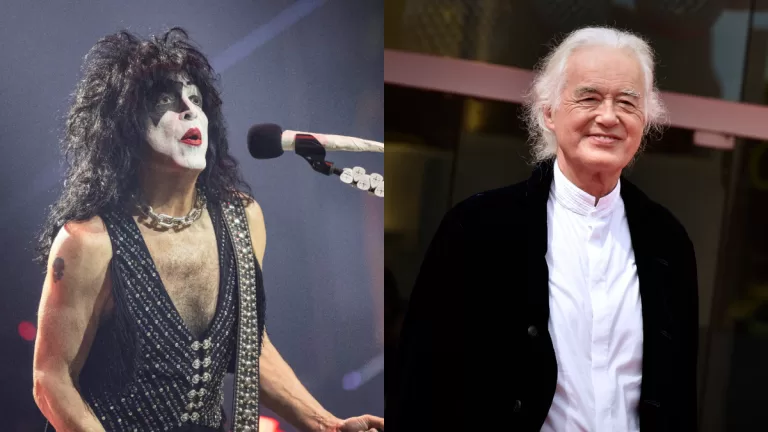 Jimmy Page Kiss Paul Stanley