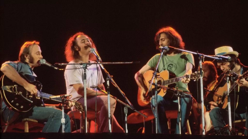 Crosby Stills Nash Young 1974 Wembley Web