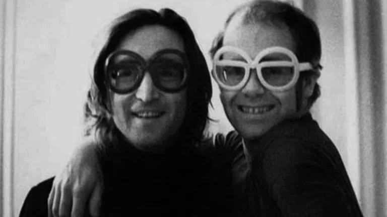 John Lennon Elton John 1974 Backstage Web