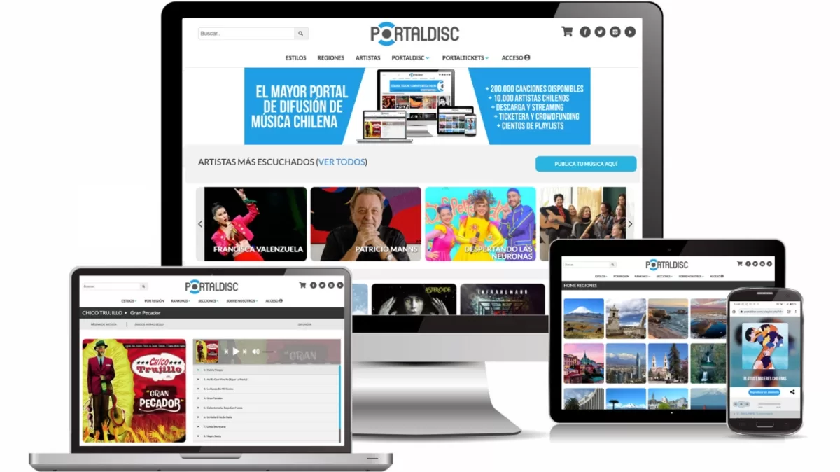 PortalDisc, la plataforme que reúne a la música chilena