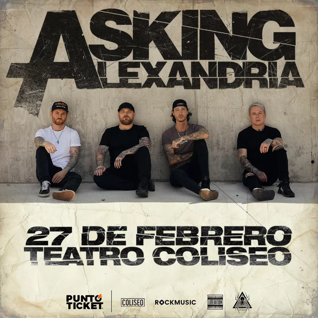 Asking Alexandria en Chile 2024 Fecha, lugar y venta de entradas para