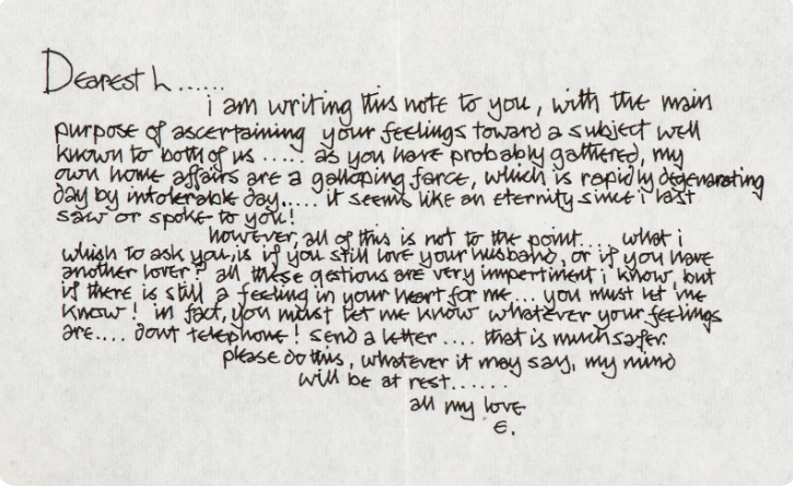 Carta A Pattie Boyd