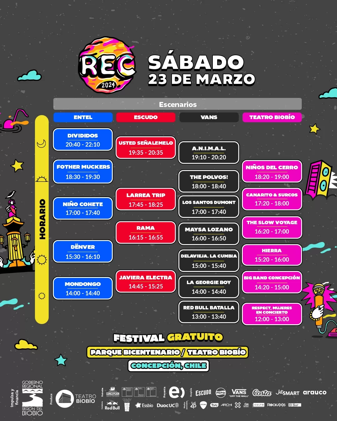 Festival REC, Sábado 23 De Marzo