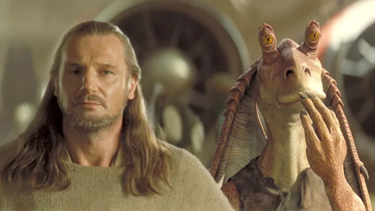 Liam Neeson Jar Jar Binks Star Wars