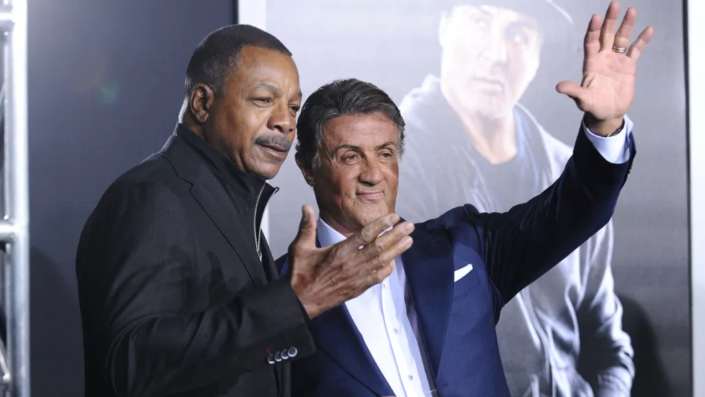 Sylvester Stallone Carl Weathers Rocky