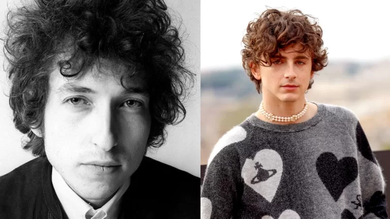 Bob Dylan y Timothée Chalamet