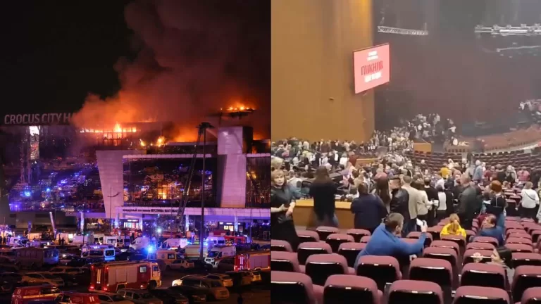 Tiroteo En Moscu Sala De Conciertos Incendio