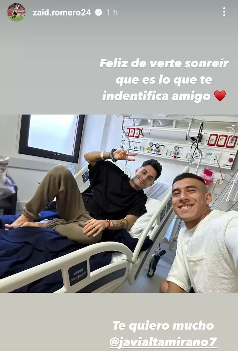 Zaid Romero visita a Javier Altamirano