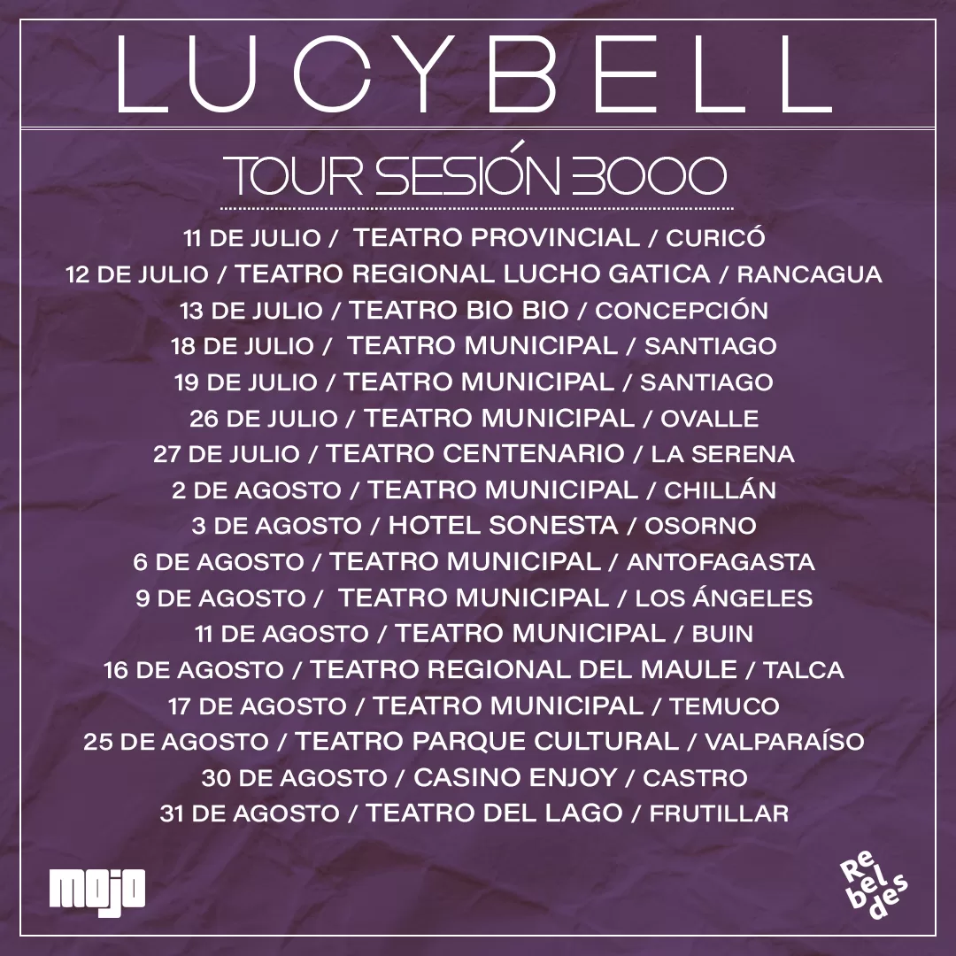 Lucybell Tour Sesion 3000 Fechas
