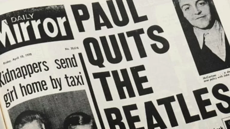 Paul Quits The Beatles Web