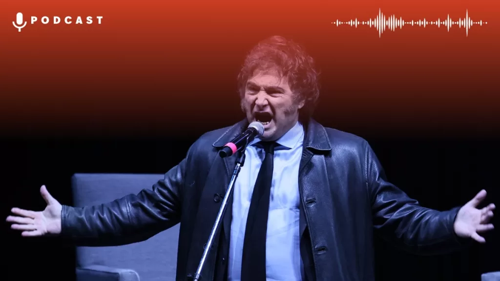 Javier Milei 2024 Luna Park Getty Card Web