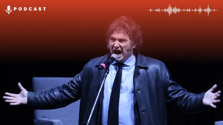 Javier Milei 2024 Luna Park Getty Card Web